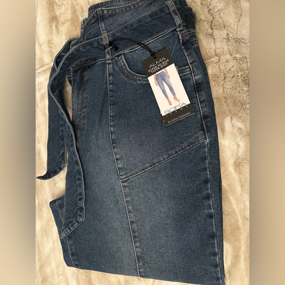 Sofia Vergaro High rise tapered jeans